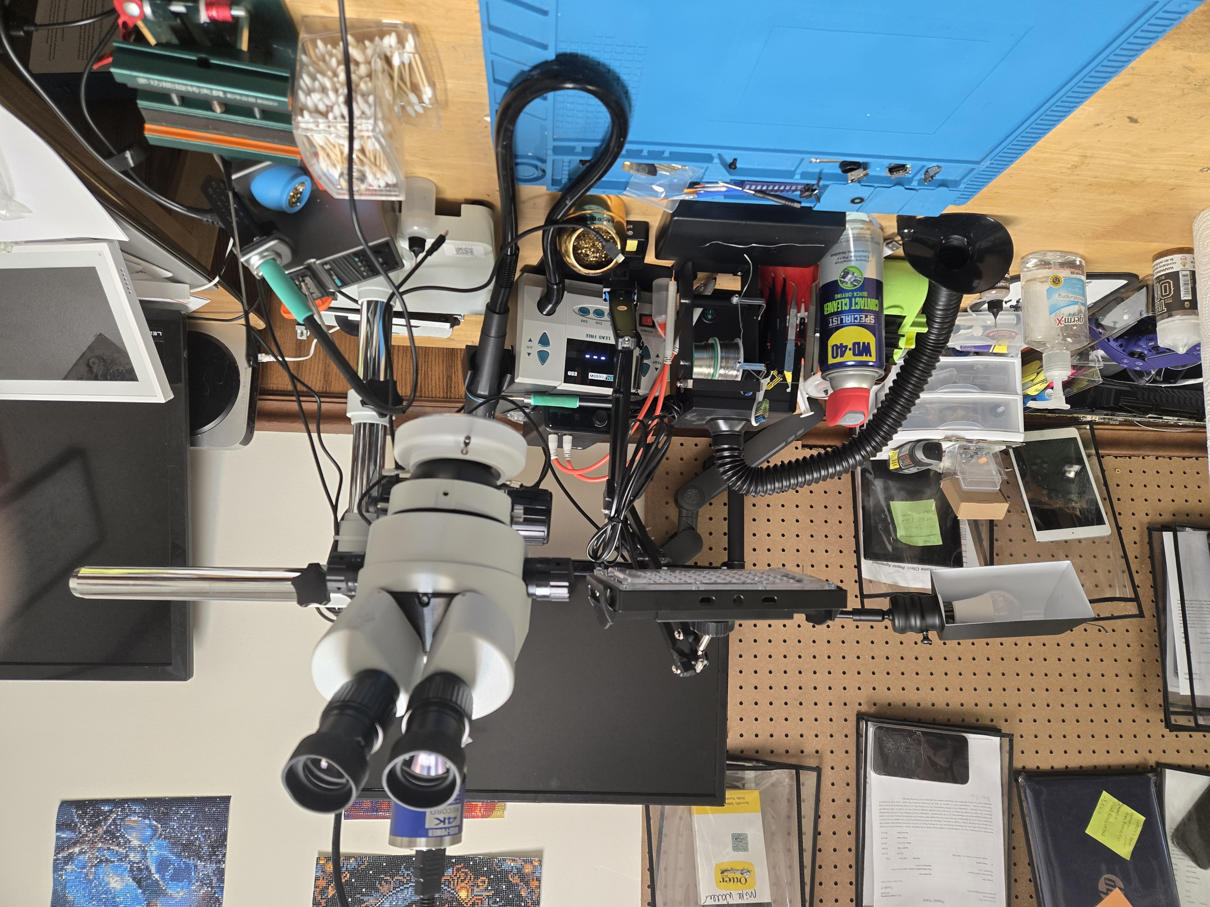Microscope rework equipment